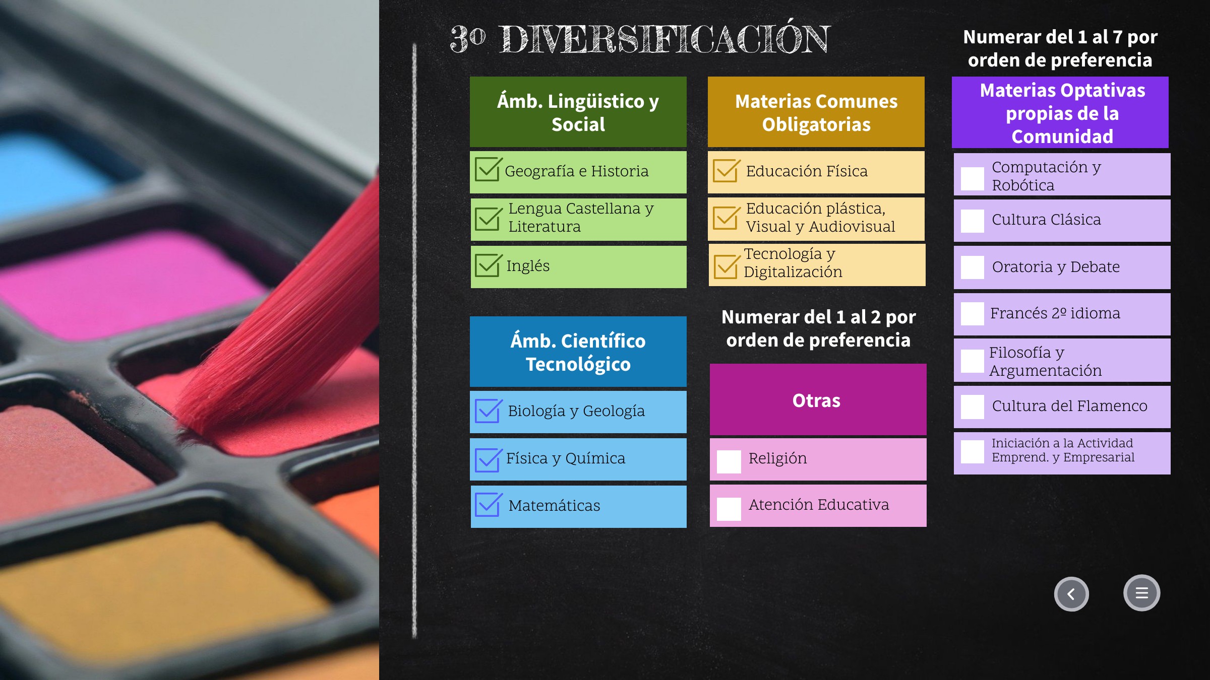 Oferta Educativa 3º E.S.O. DIVERSIFICACIÓN